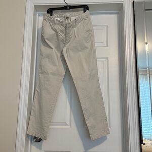 Eddie Bauer Women's Cream Boyfriend fit Trousers